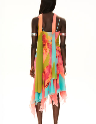 The Tulipa hand painted shawl