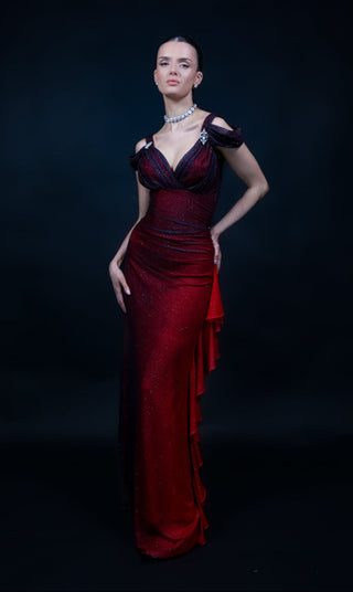 The Red Midnight Skies Gown