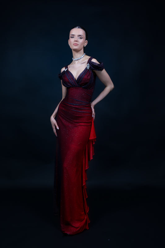 The Red Midnight Skies Gown (Pre-order)