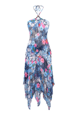Cybersweeties Floral dress on a white background. Y2k & 2000s 
