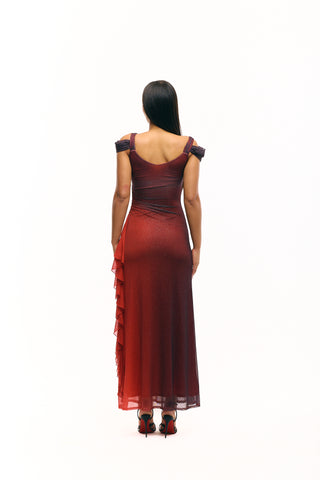 The Red Midnight Skies Gown