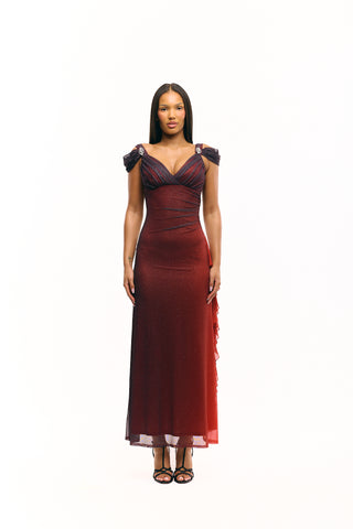 The Red Midnight Skies Gown