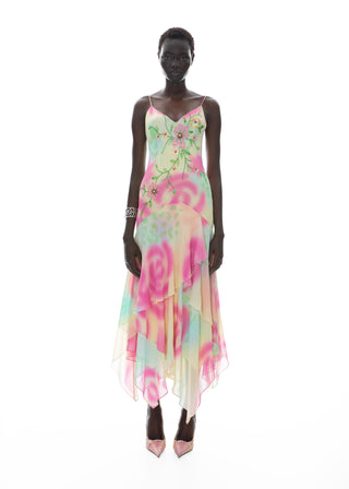 The Corelia Gown - Hand Painted Beaded Evening gown