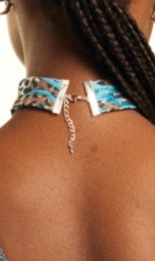 The Mademoiselle Choker In Leopard