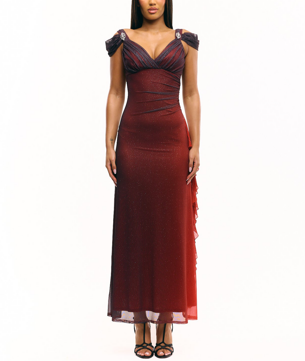 The Red Midnight Skies Gown