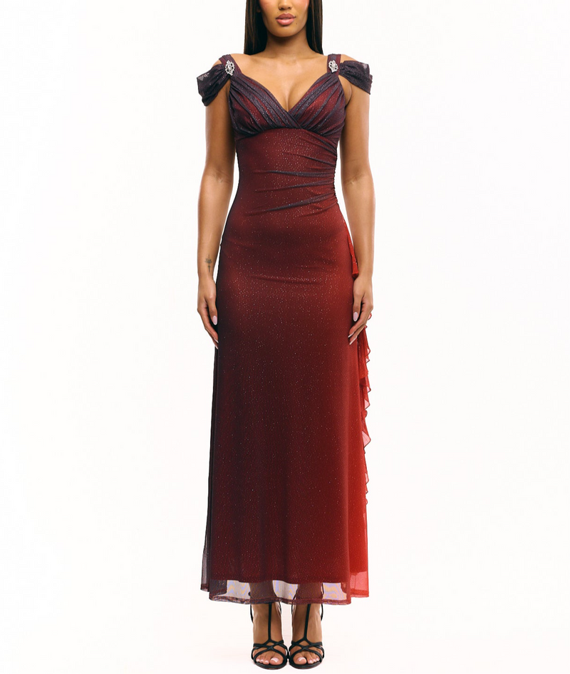 The Red Midnight Skies Gown