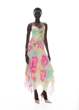 The Corelia Gown - Hand Painted Beaded Evening gown