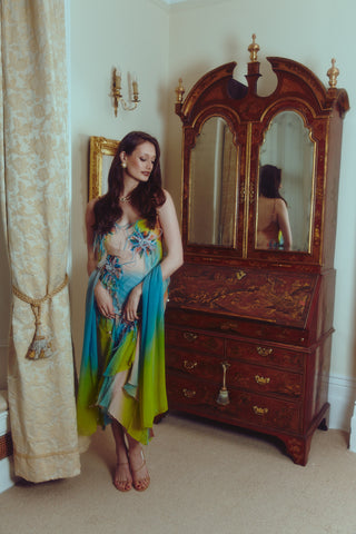 The Feathered Charm Gown