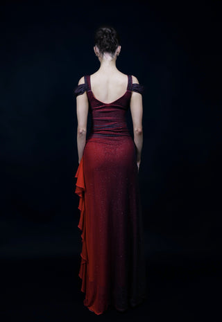 The Red Midnight Skies Gown