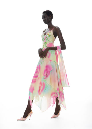 The Corelia Gown - Hand Painted Beaded Evening gown