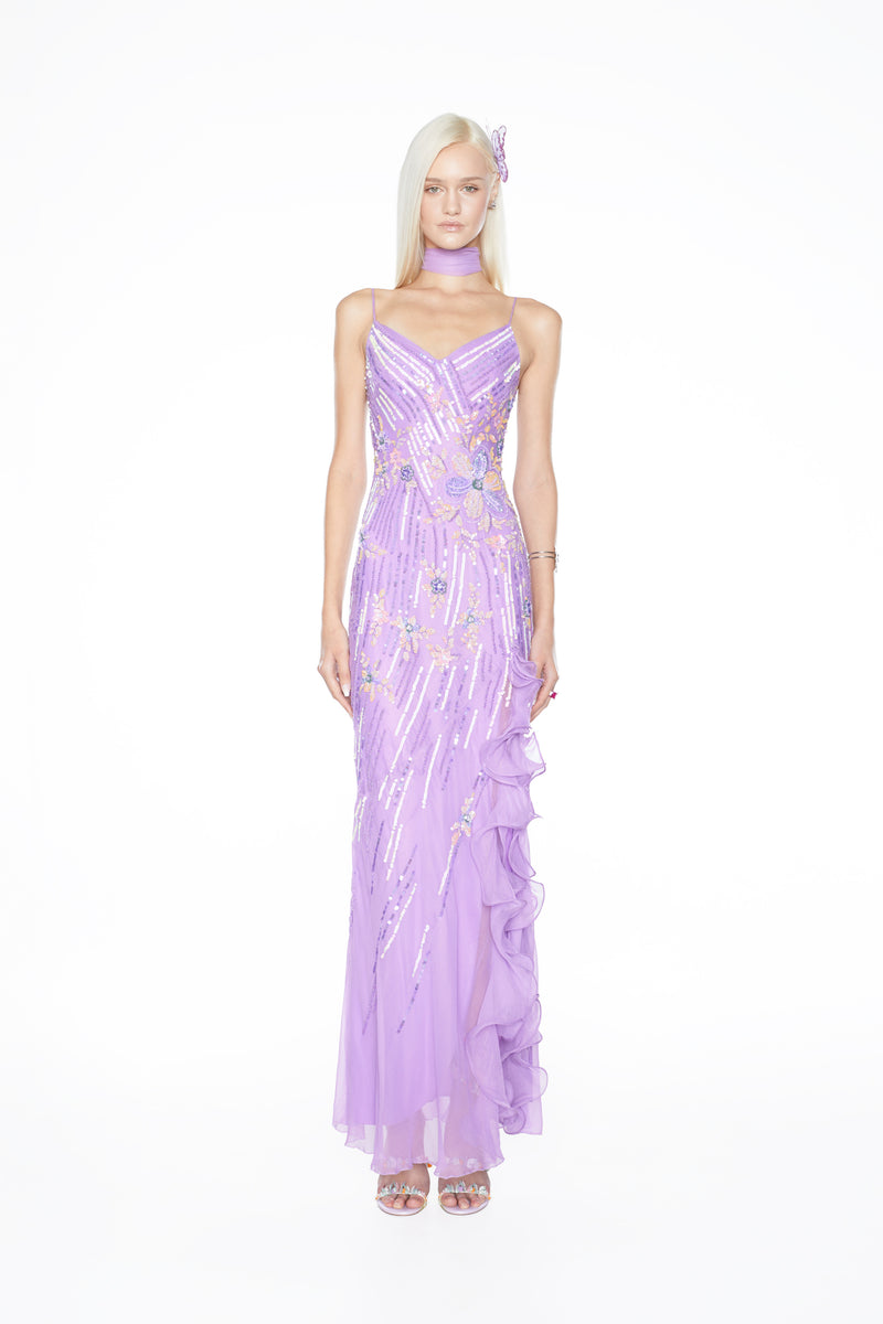 'The Gardenia Gown' - 100% Silk