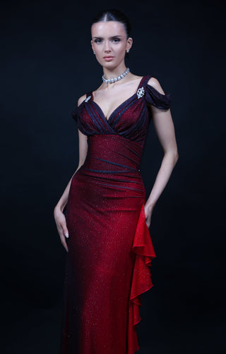 The Red Midnight Skies Gown