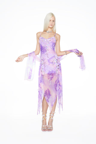 The Candy Crush - 100% Silk cocktail gown