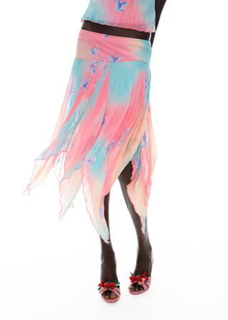 The Aurora Blossom Set: Halter top with skirt